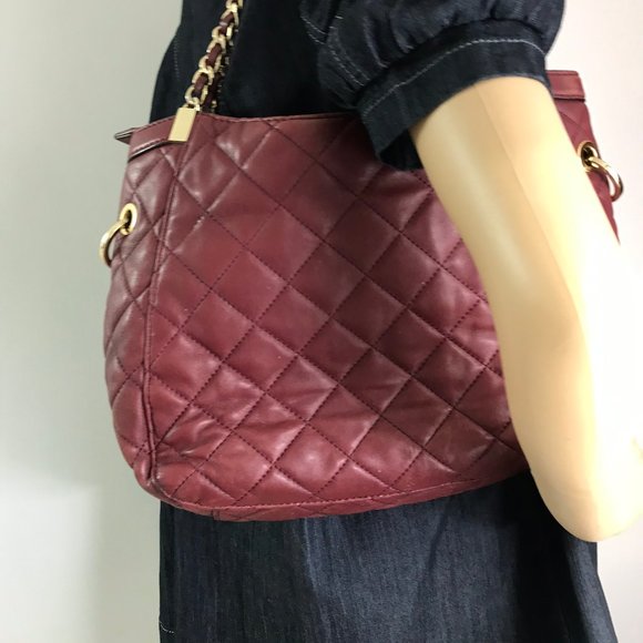 Michael Kors Brown Quilted Leather Shoulder Bag - Picture 6 of 8